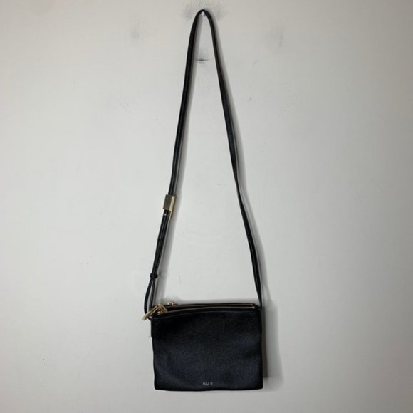 Aritzia Auxiliary Calisch Crossbody Bag Shoulder Purse Clutch Embossed Black - Picture 7 of 16
